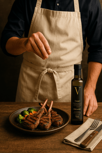 Grilled Lamb Chops with Olive Oil Drizzle Recipe